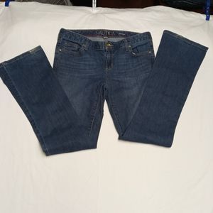 Nautica bootcut jeans ropes boating pants women's 6x28 embroidered 5 pockets